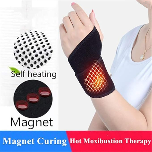 Pair of Self Heating Magnetic Wrist Bands