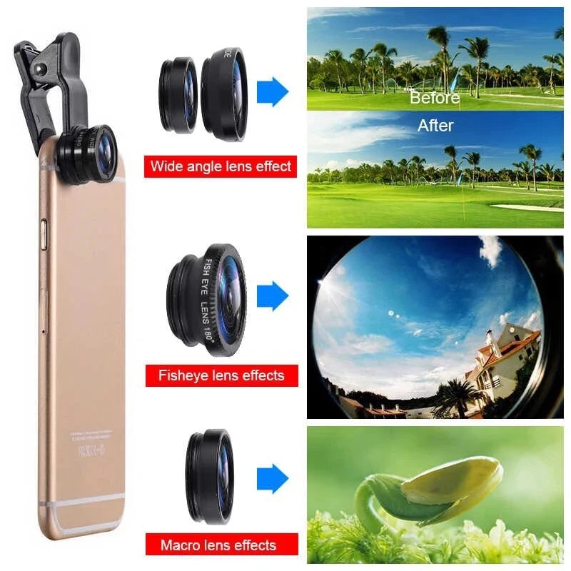 Set of Wide Angle Smart Phone Lenses
