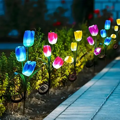 Solar Tulip Garden Lights