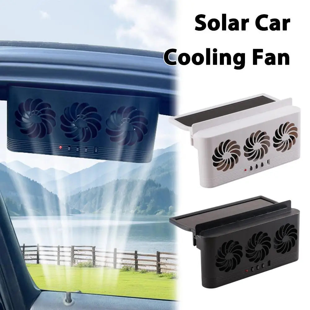 Solar Car Window Cooling Fan