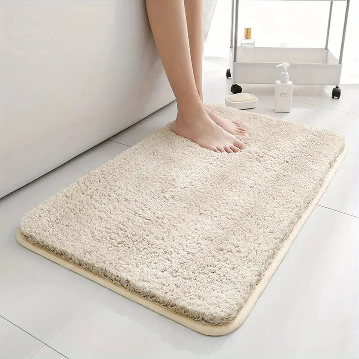 Thick Plush Bathroom Floor Mat-