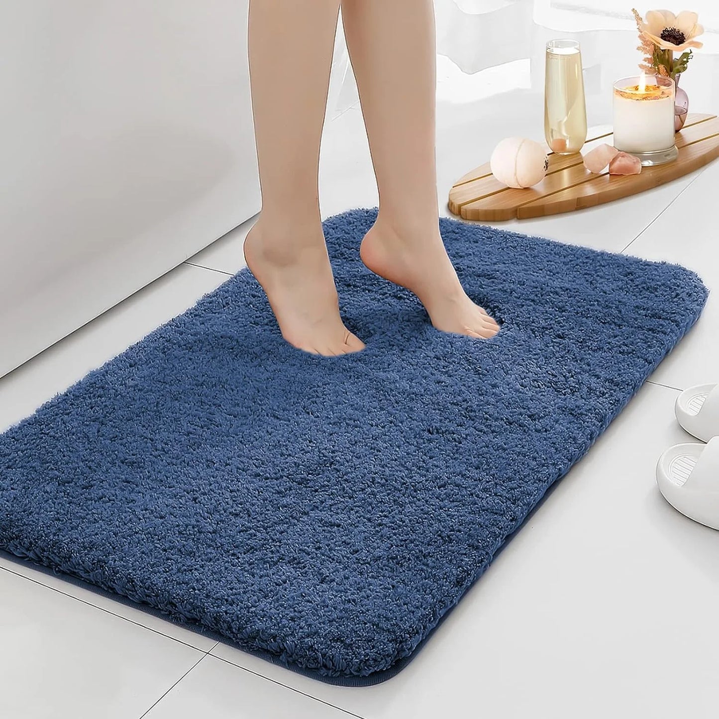 Thick Plush Bathroom Floor Mat-