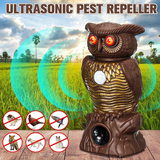 Ultrasonic Pest Repeller Garden Owl