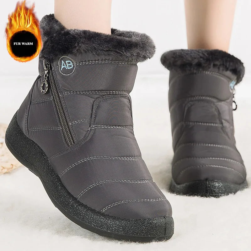 Warm Waterproof Winter Boots-