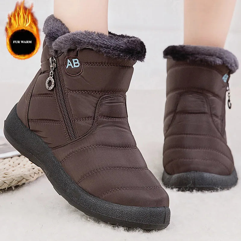 Warm Waterproof Winter Boots-