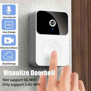 Wireless Night Vision Doorbell with Chime-
