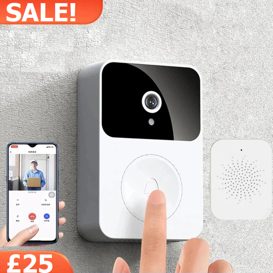 Wireless Night Vision Doorbell with Chime