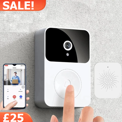 Wireless Night Vision Doorbell with Chime